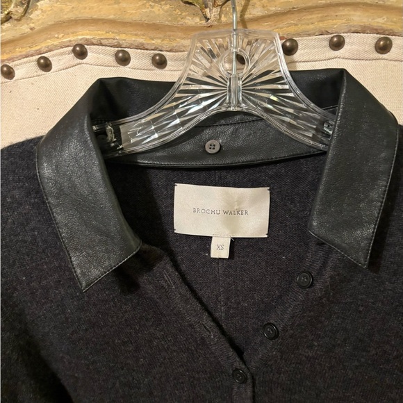 Brochu Walker cashmere, wool, and leather sweater - Picture 11 of 13